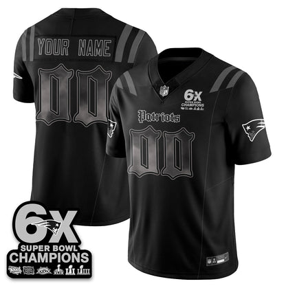 NE 'Dark Gothic' Vapor Limited Jersey - 6-Time Champions - All Stitched