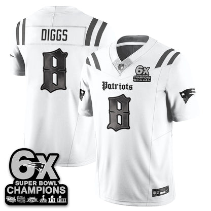 NE 'Dark Gothic' Vapor Limited Jersey - 6-Time Champions - All Stitched