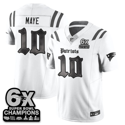 NE 'Dark Gothic' Vapor Limited Jersey - 6-Time Champions - All Stitched