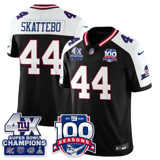 NYG 4-Time Champions Vapor Limited Jersey- 100th Season - All Stitched