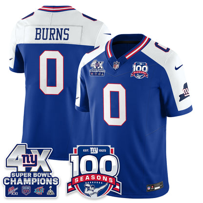 NYG 4-Time Champions Vapor Limited Jersey- 100th Season - All Stitched