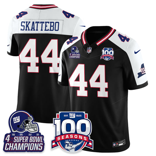 NYG 4-Time Champions Vapor Limited Jersey- 100th Season - All Stitched