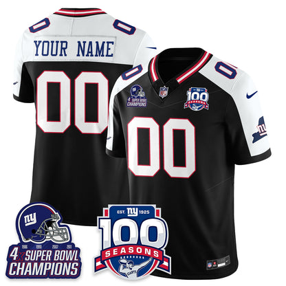 NYG 4-Time Champions Vapor Limited Jersey- 100th Season - All Stitched