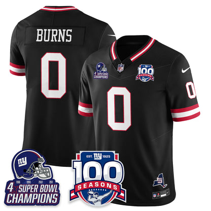 NYG 4-Time Champions Vapor Limited Jersey- 100th Season - All Stitched