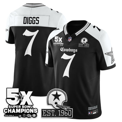DAL 'Gothic 5-Time Champions Edition' Vapor Limited Jersey - All Stitched