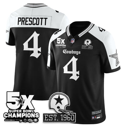DAL 'Gothic 5-Time Champions Edition' Vapor Limited Jersey - All Stitched