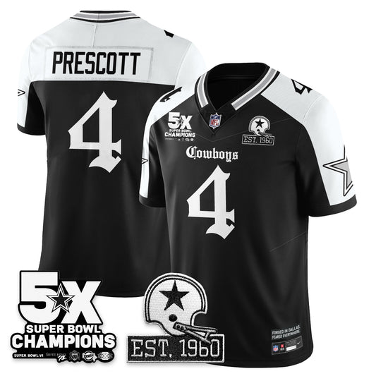 DAL 'Gothic 5-Time Champions Edition' Vapor Limited Jersey - All Stitched