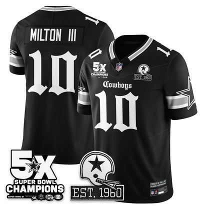 DAL 'Gothic 5-Time Champions Edition' Vapor Limited Jersey - All Stitched