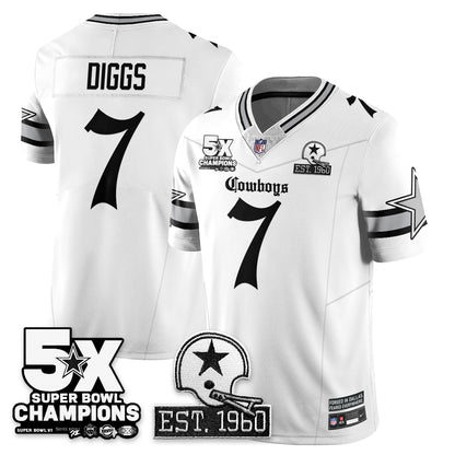 DAL 'Gothic 5-Time Champions Edition' Vapor Limited Jersey - All Stitched