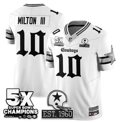 DAL 'Gothic 5-Time Champions Edition' Vapor Limited Jersey - All Stitched