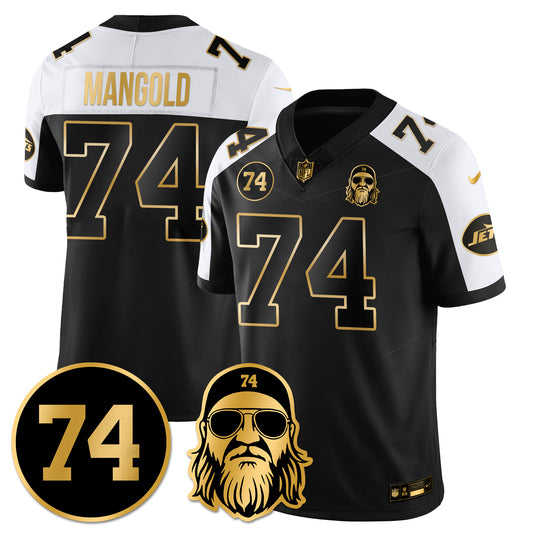 NYJ Vapor Limited Jersey - Nick Mangold Patch - All Stitched