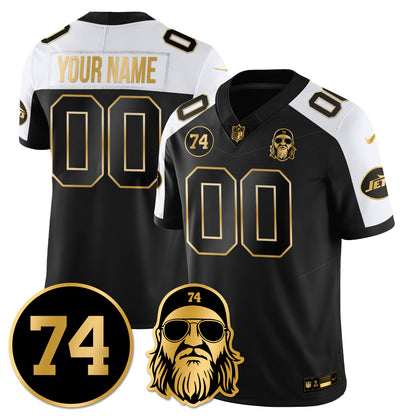 NYJ Vapor Limited Custom Jersey - Nick Mangold Patch - All Stitched