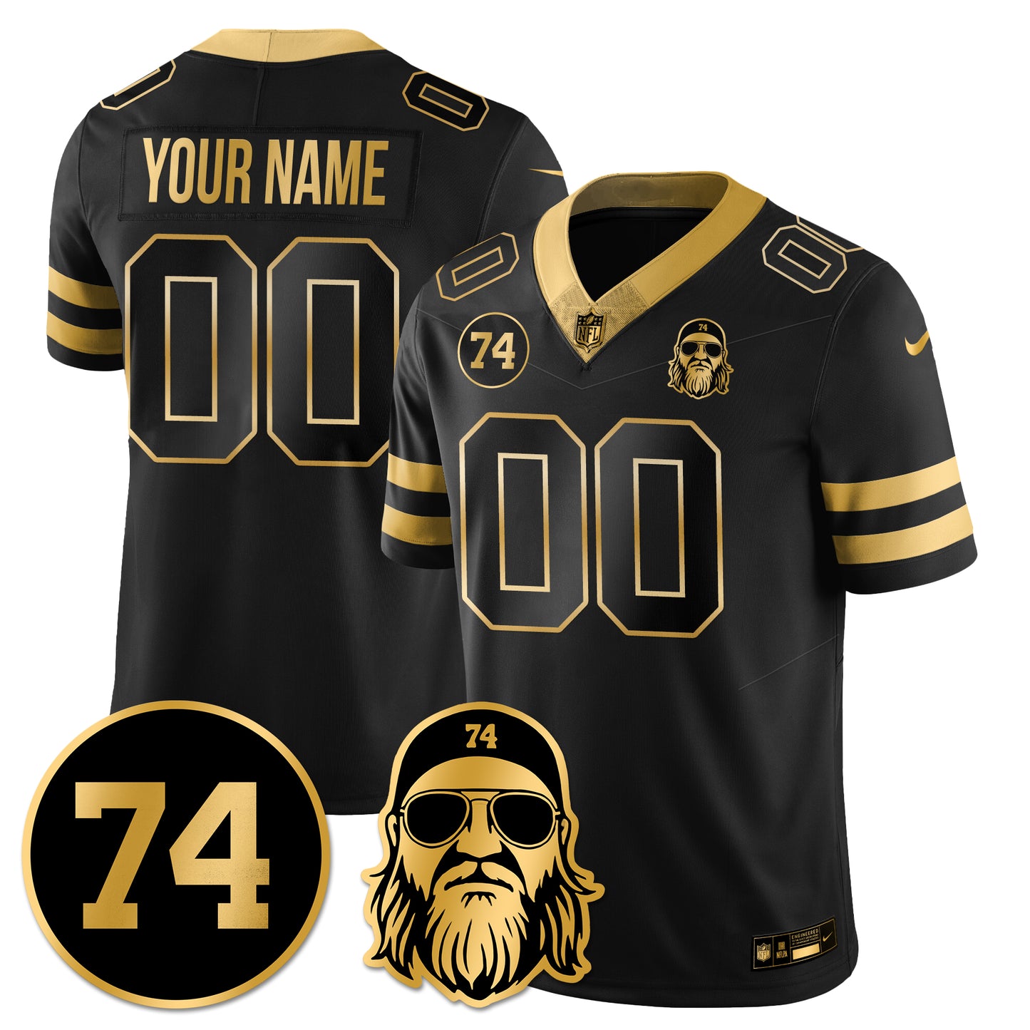 NYJ Vapor Limited Custom Jersey - Nick Mangold Patch - All Stitched