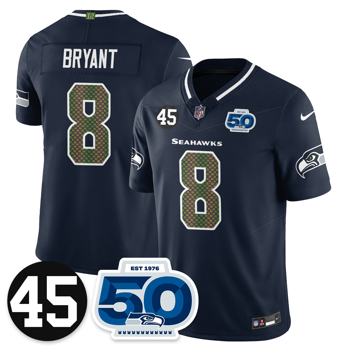 Seattle Seahawks Vapor Limited Jersey - Honor Kenny Easley - All Stitched