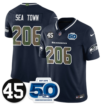 Seattle Seahawks Vapor Limited Jersey - Honor Kenny Easley - All Stitched