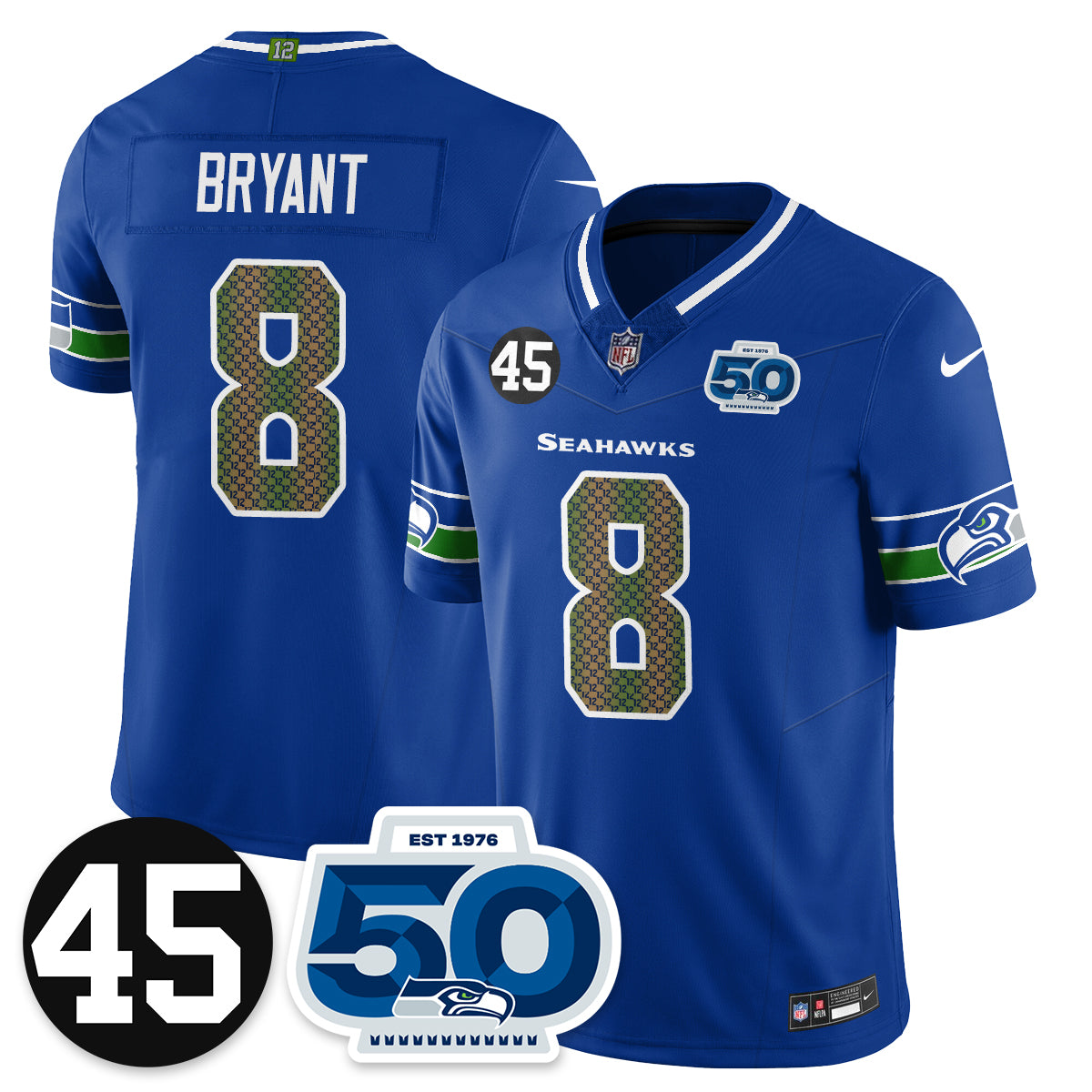 Seattle Seahawks Vapor Limited Jersey - Honor Kenny Easley - All Stitched