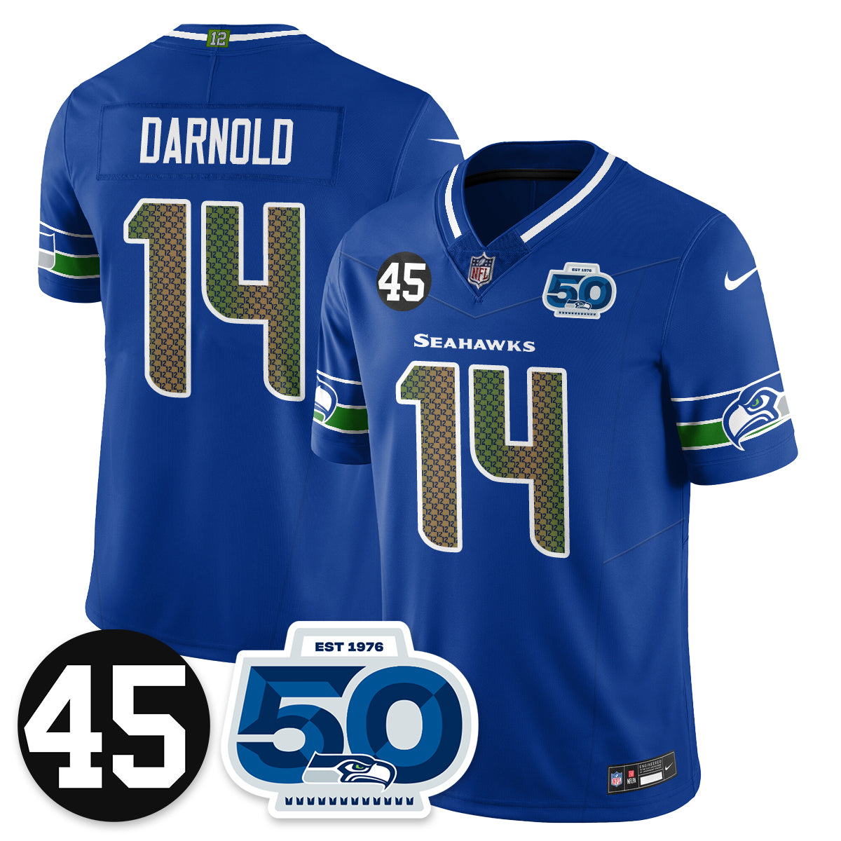 Seattle Seahawks Vapor Limited Jersey - Honor Kenny Easley - All Stitched