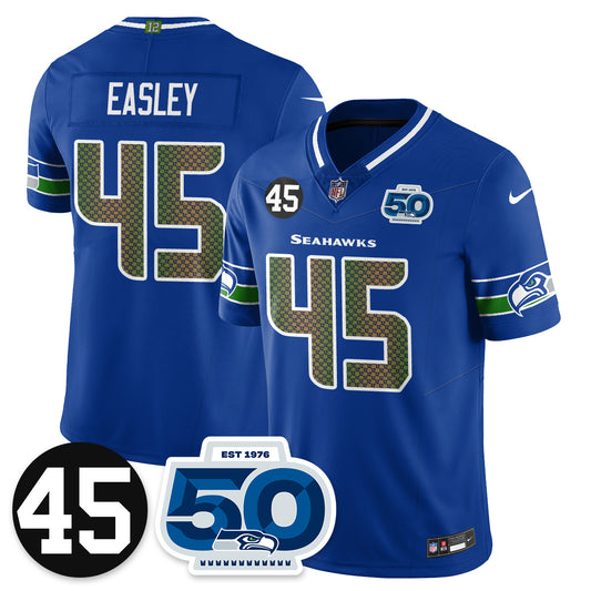 Seattle Seahawks Vapor Limited Jersey - Honor Kenny Easley - All Stitched