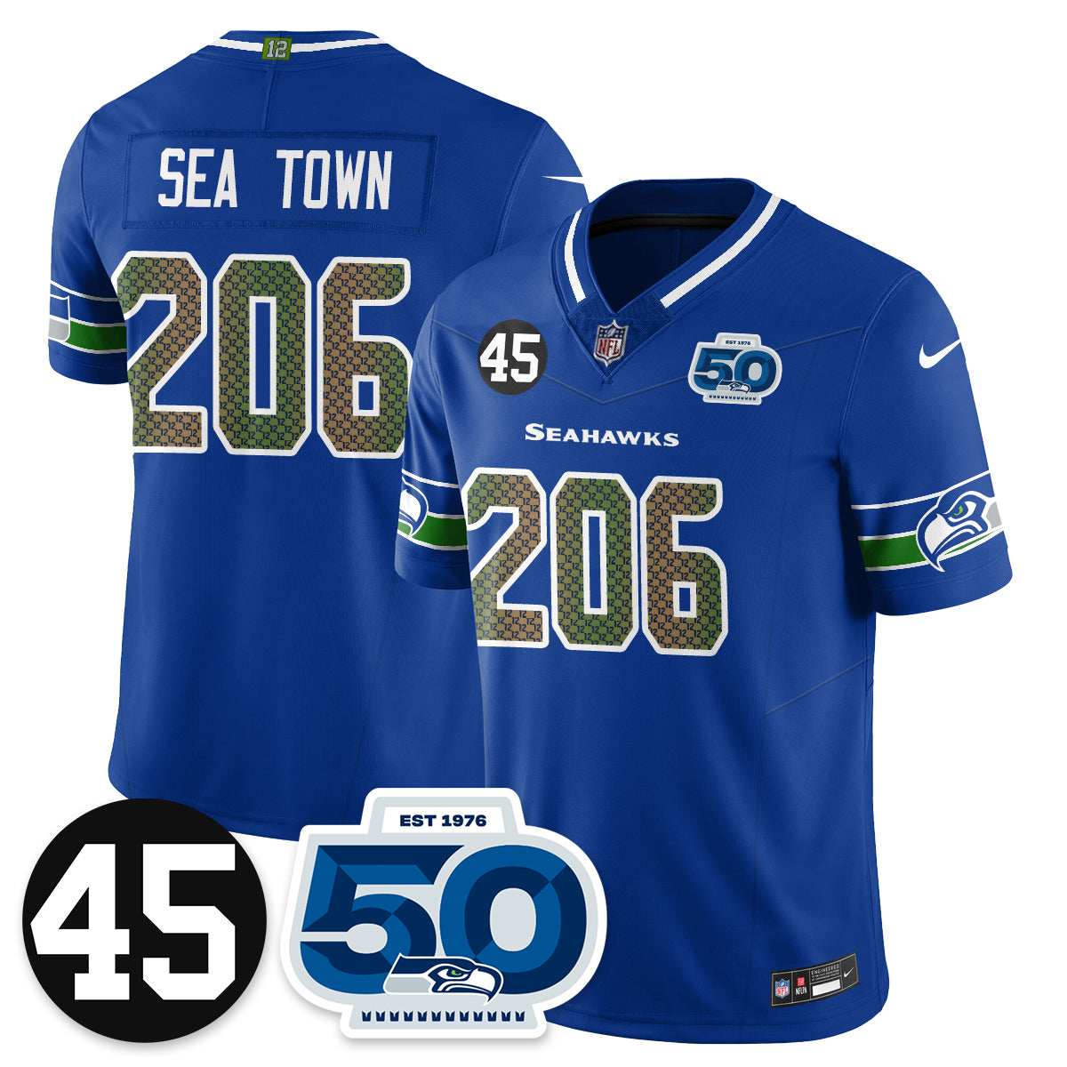 Seattle Seahawks Vapor Limited Jersey - Honor Kenny Easley - All Stitched