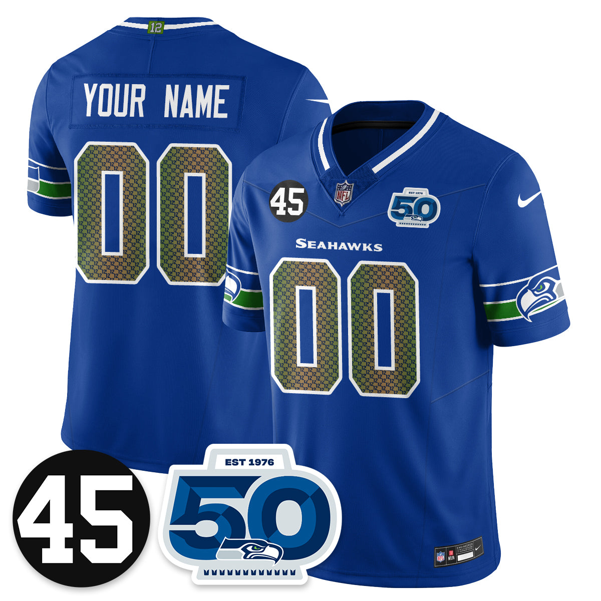Seattle Seahawks Vapor Limited Jersey - Honor Kenny Easley - All Stitched