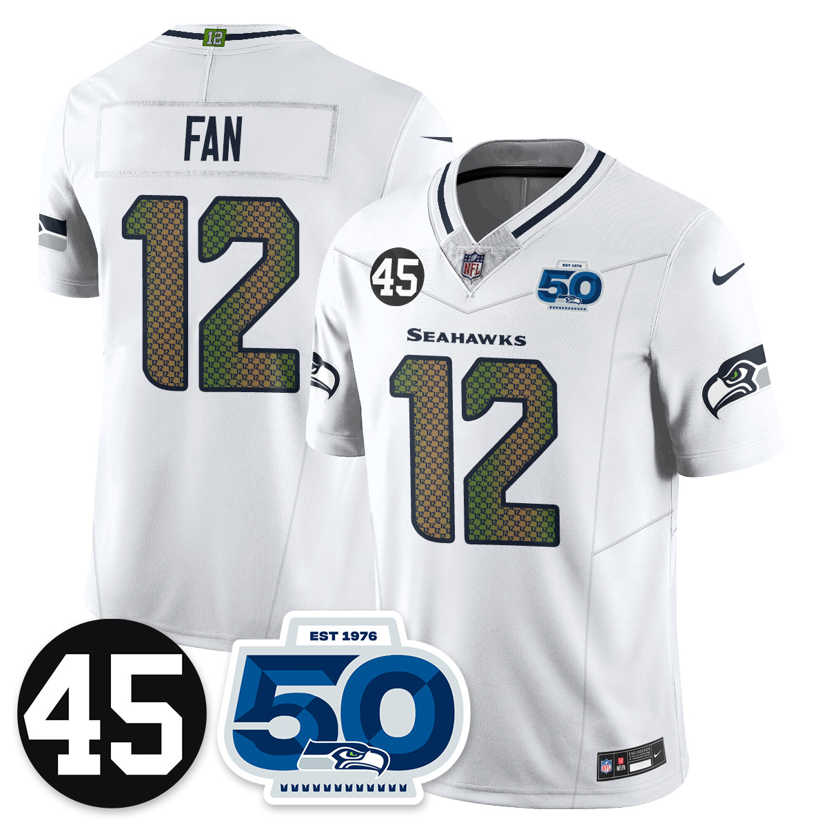 Seattle Seahawks Vapor Limited Jersey - Honor Kenny Easley - All Stitched