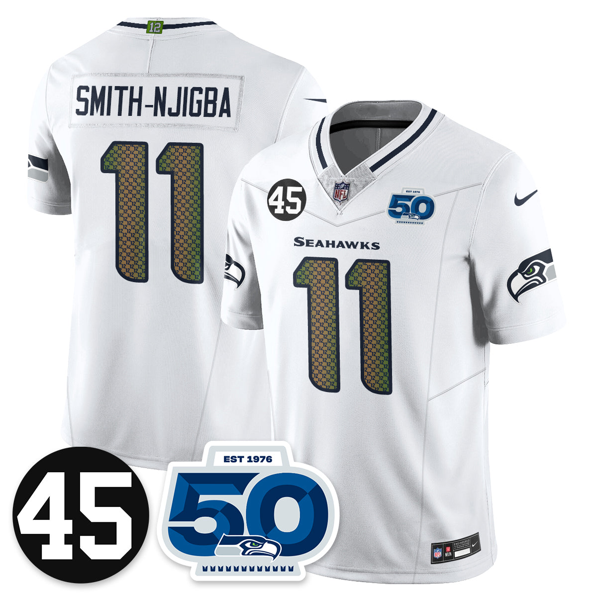 Seattle Seahawks Vapor Limited Jersey - Honor Kenny Easley - All Stitched