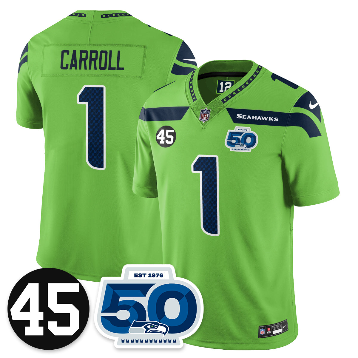 Seattle Seahawks Vapor Limited Jersey - Honor Kenny Easley - All Stitched