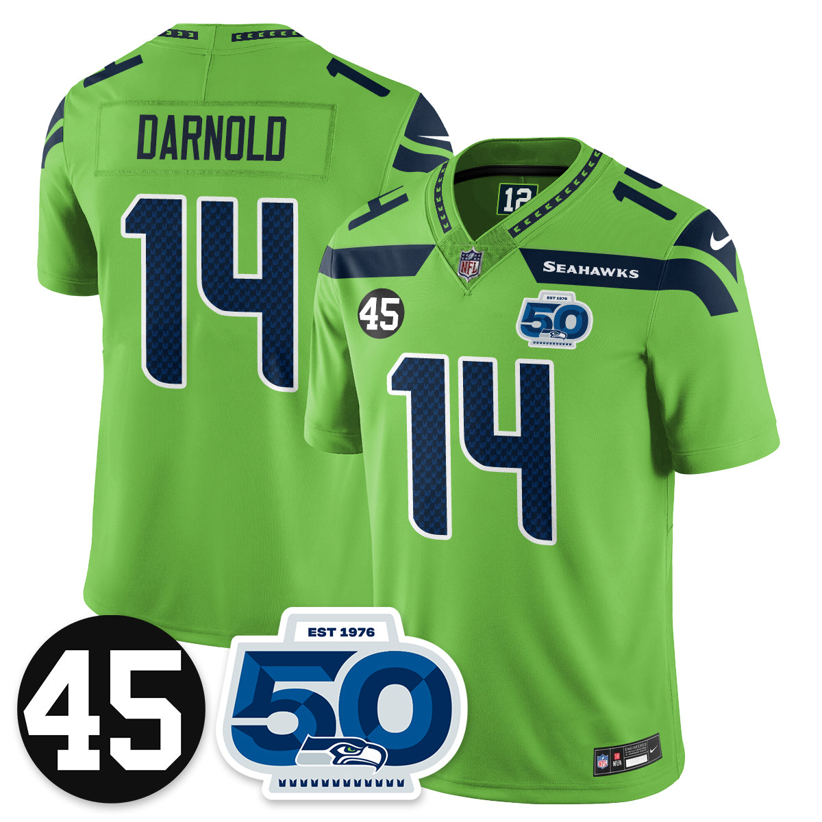 Seattle Seahawks Vapor Limited Jersey - Honor Kenny Easley - All Stitched
