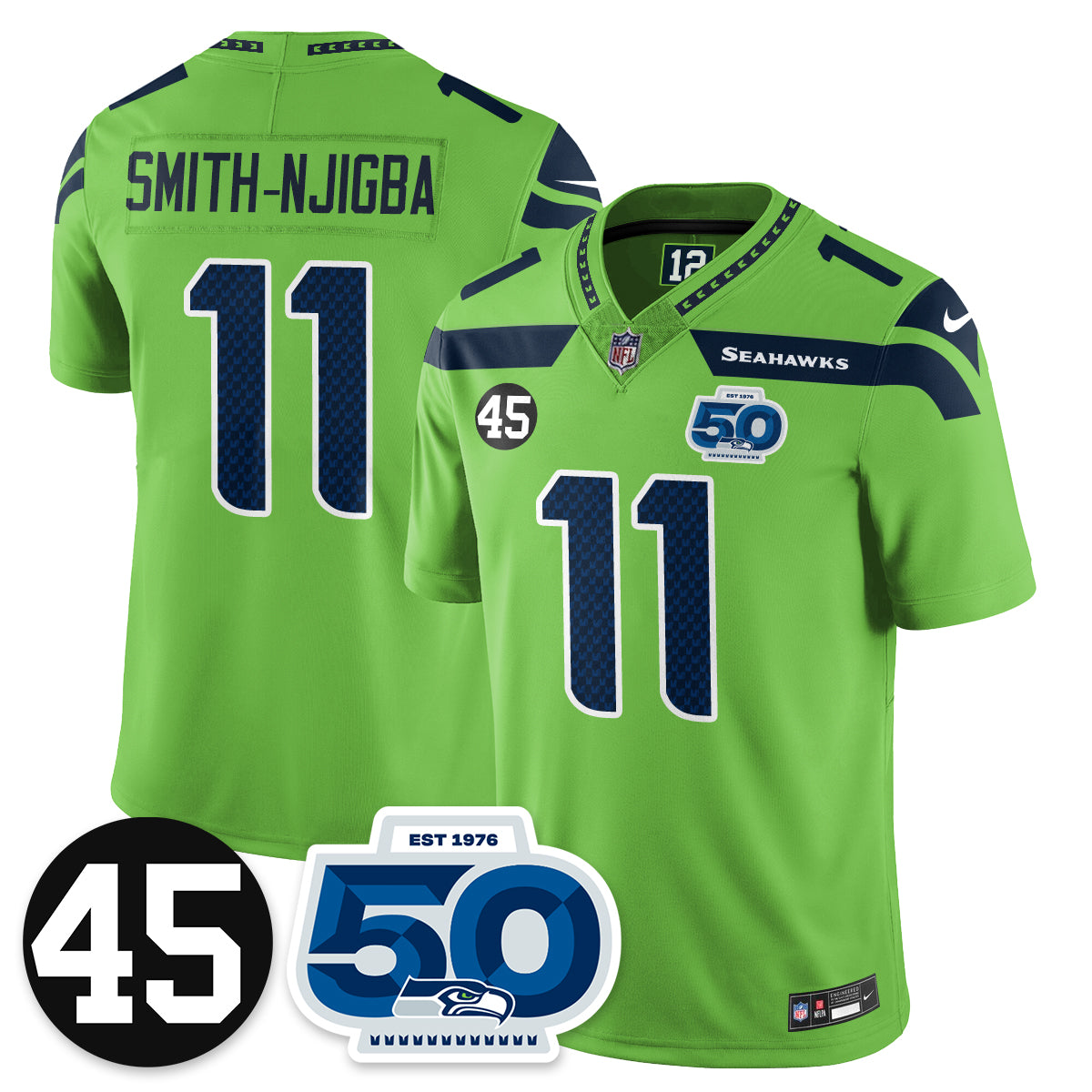 Seattle Seahawks Vapor Limited Jersey - Honor Kenny Easley - All Stitched