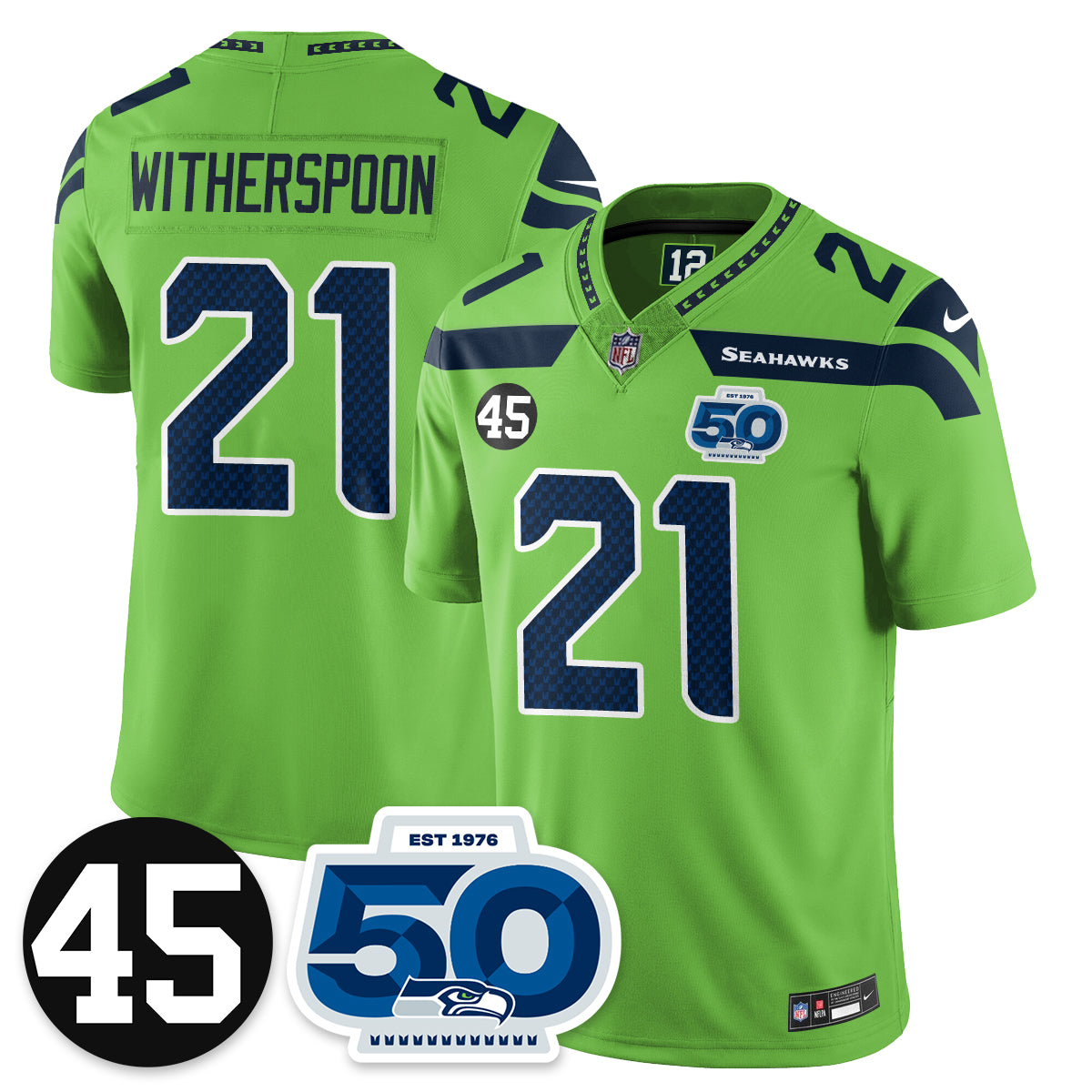 Seattle Seahawks Vapor Limited Jersey - Honor Kenny Easley - All Stitched