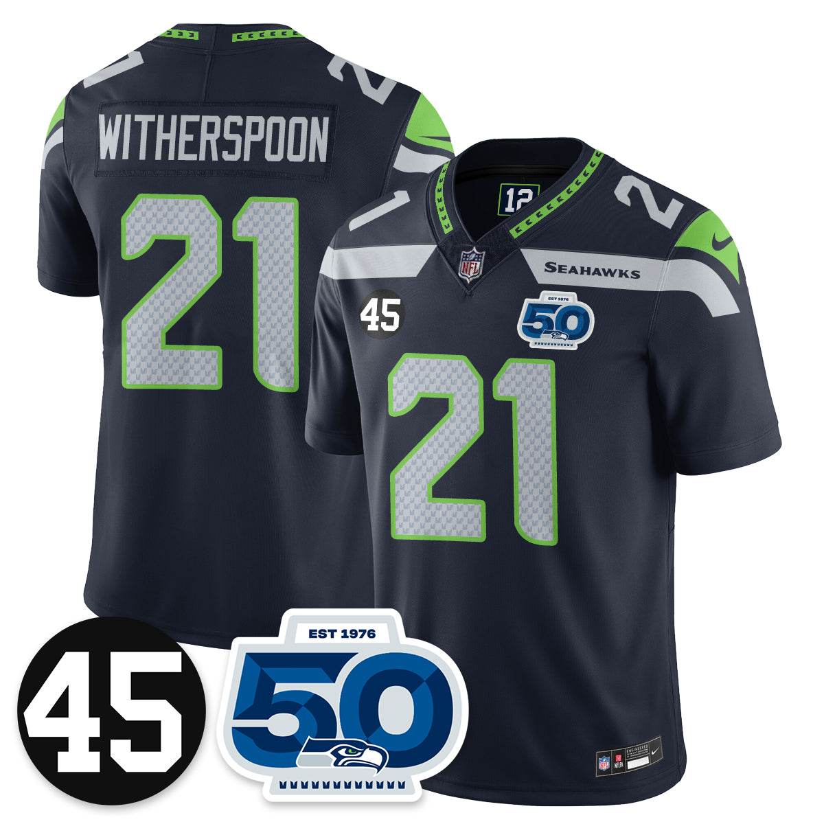 Seattle Seahawks Vapor Limited Jersey - Honor Kenny Easley - All Stitched