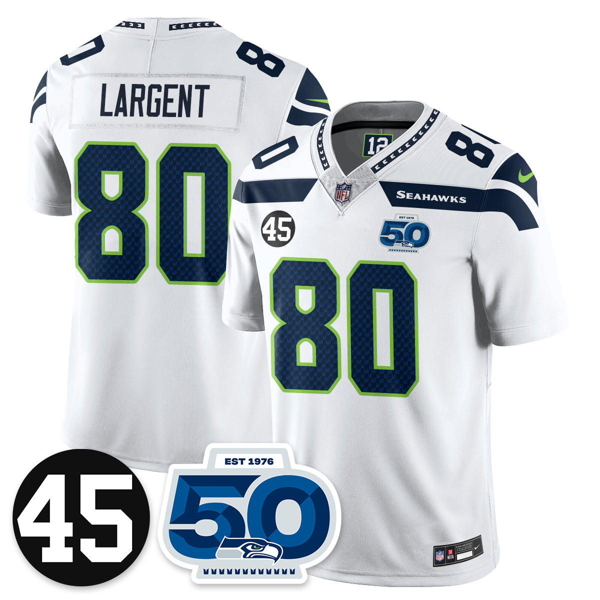 Seattle Seahawks Vapor Limited Jersey - Honor Kenny Easley - All Stitched