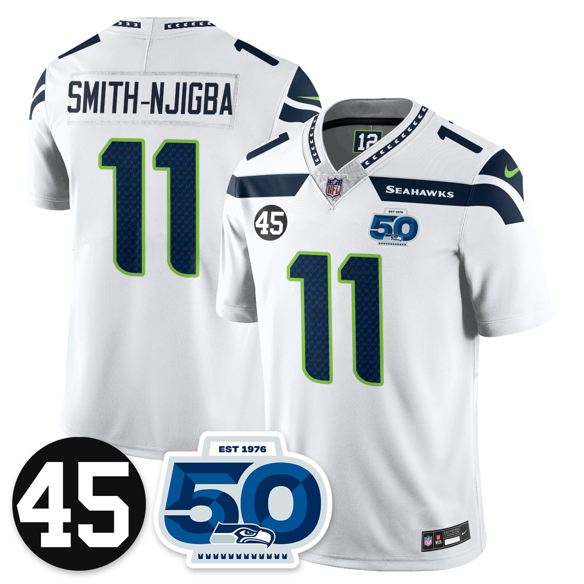 Seattle Seahawks Vapor Limited Jersey - Honor Kenny Easley - All Stitched