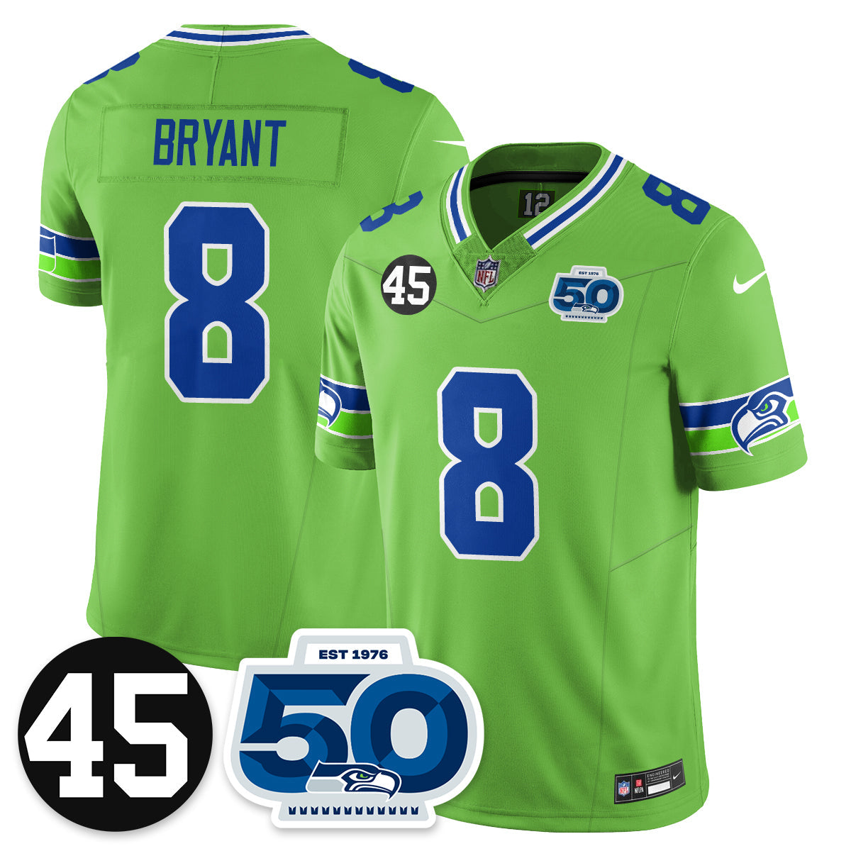 Seattle Seahawks Vapor Limited Jersey - Honor Kenny Easley - All Stitched