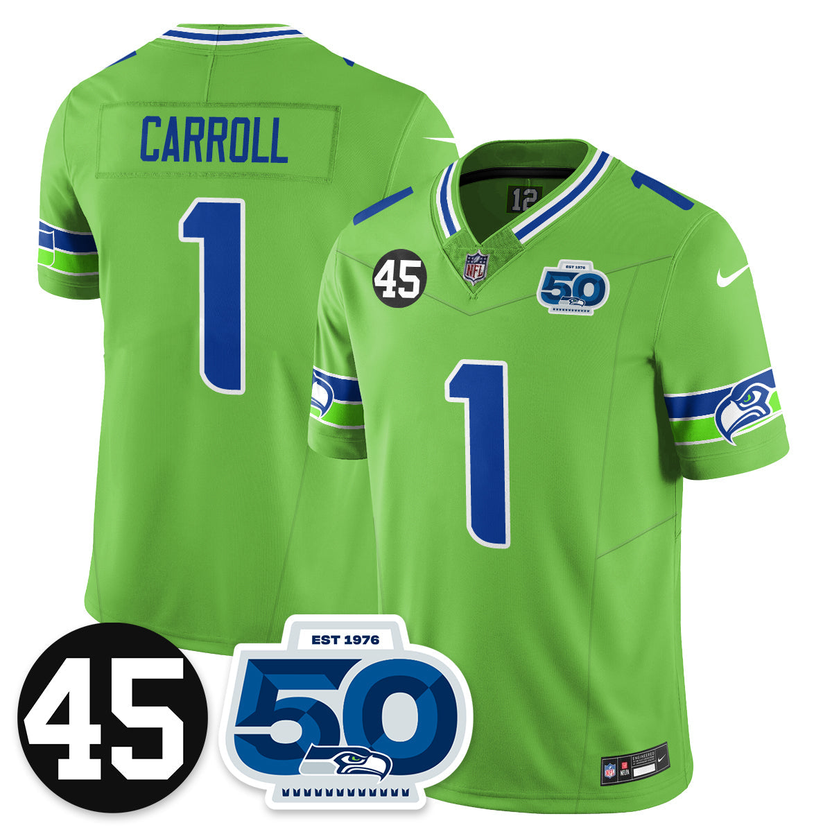 Seattle Seahawks Vapor Limited Jersey - Honor Kenny Easley - All Stitched