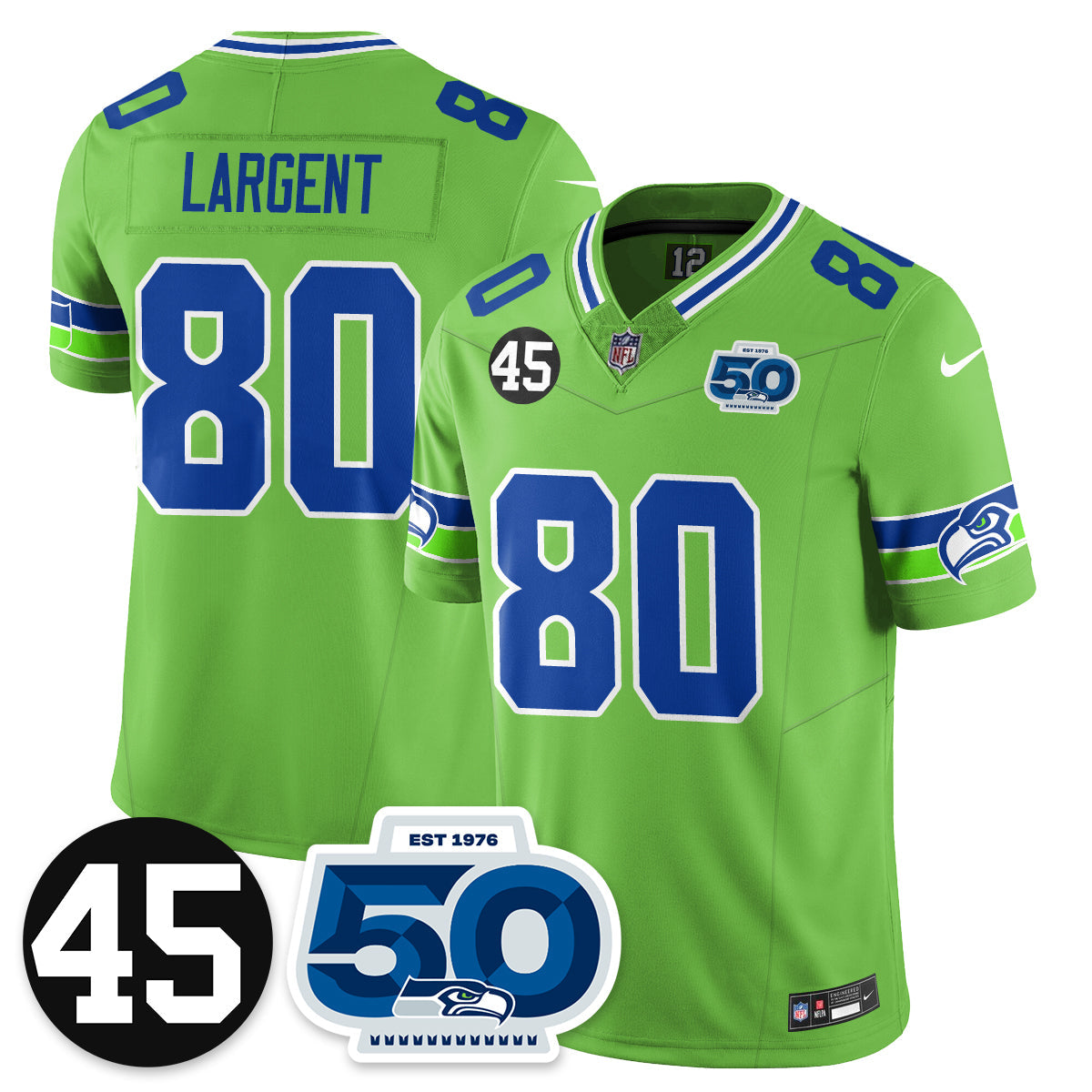 Seattle Seahawks Vapor Limited Jersey - Honor Kenny Easley - All Stitched