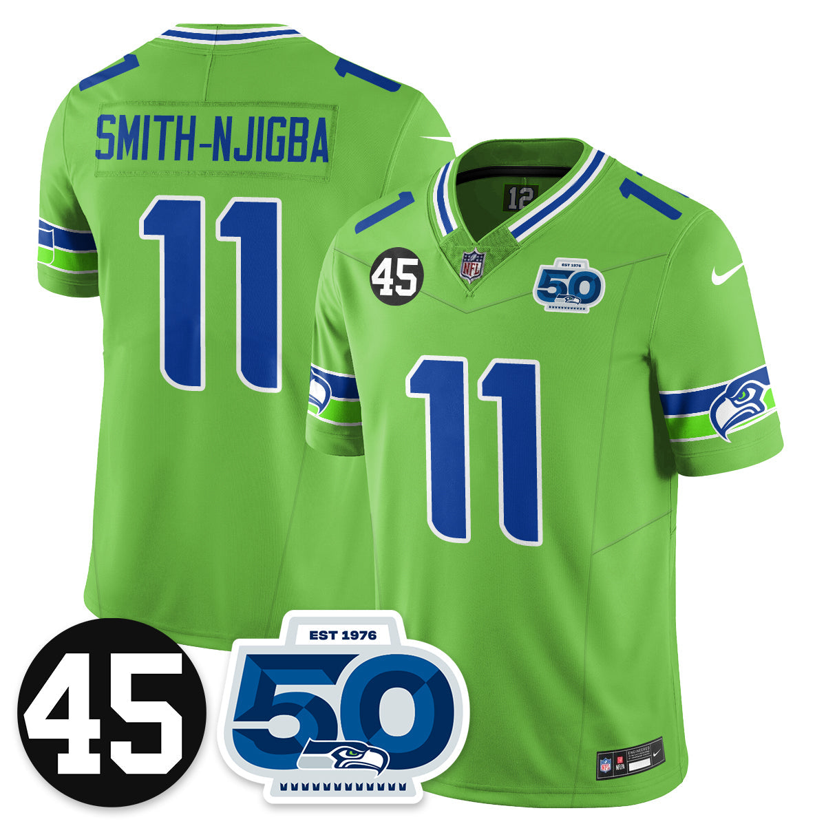 Seattle Seahawks Vapor Limited Jersey - Honor Kenny Easley - All Stitched