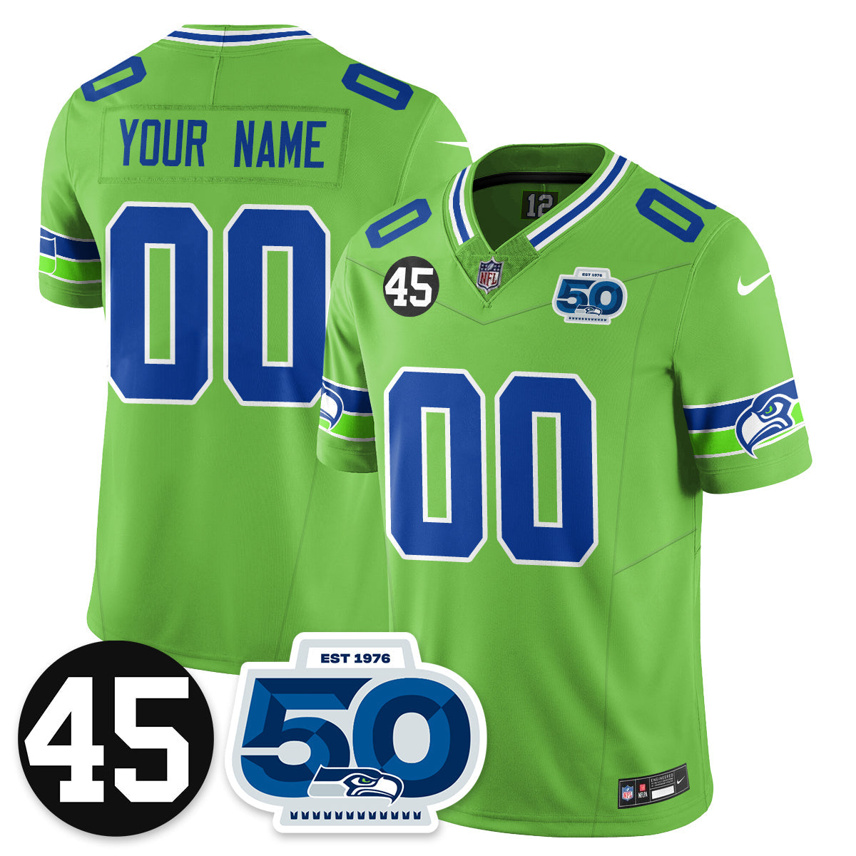 Seattle Seahawks Vapor Limited Jersey - Honor Kenny Easley - All Stitched