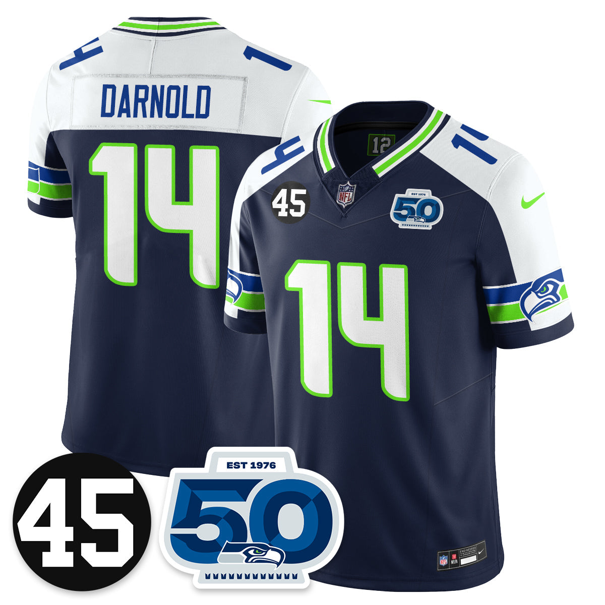 Seattle Seahawks Vapor Limited Jersey - Honor Kenny Easley - All Stitched