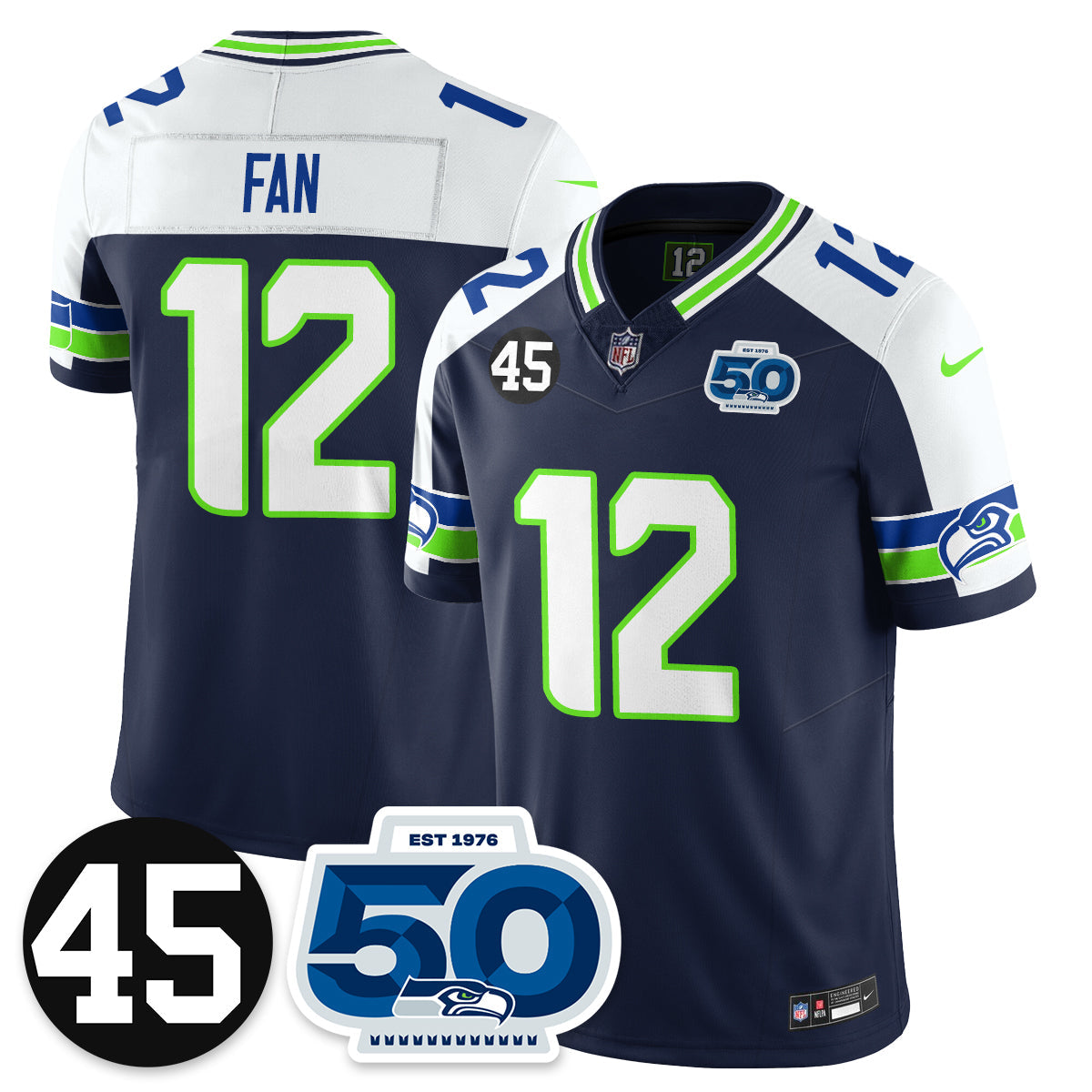 Seattle Seahawks Vapor Limited Jersey - Honor Kenny Easley - All Stitched