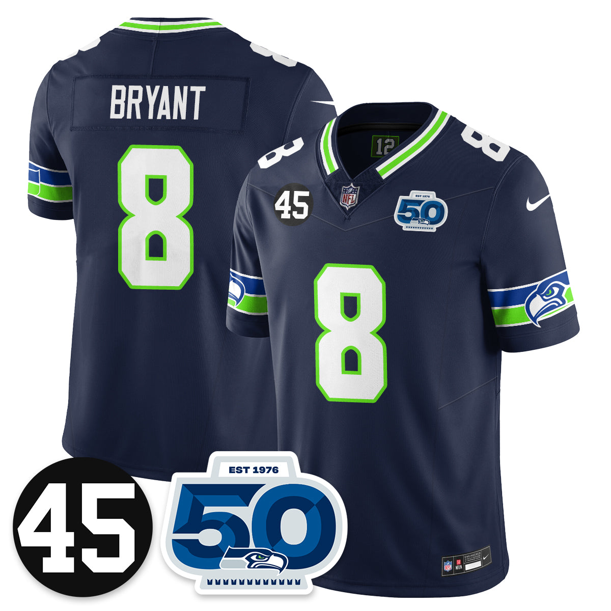 Seattle Seahawks Vapor Limited Jersey - Honor Kenny Easley - All Stitched