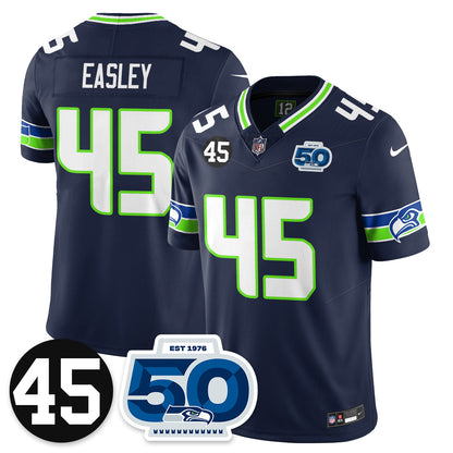 Seattle Seahawks Vapor Limited Jersey - Honor Kenny Easley - All Stitched