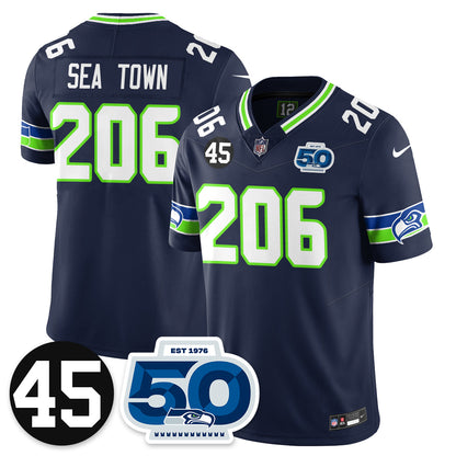 Seattle Seahawks Vapor Limited Jersey - Honor Kenny Easley - All Stitched