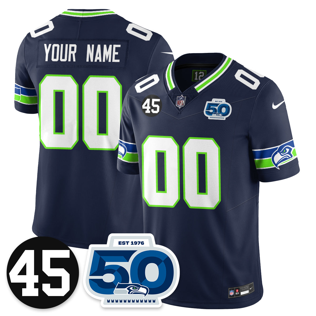 Seattle Seahawks Vapor Limited Jersey - Honor Kenny Easley - All Stitched