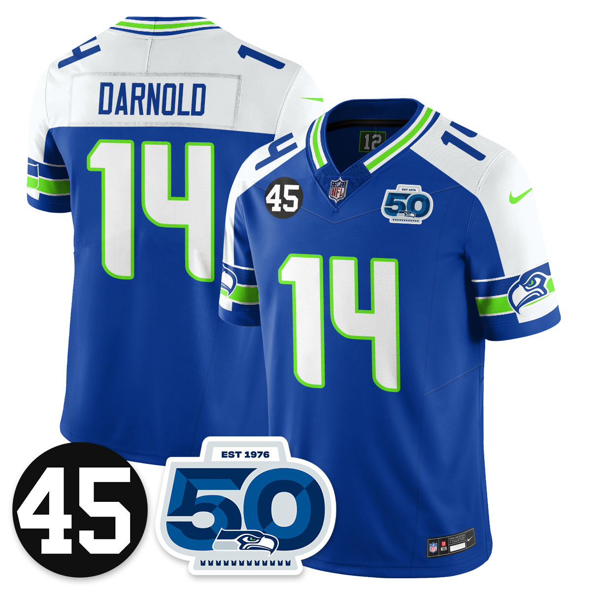 Seattle Seahawks Vapor Limited Jersey - Honor Kenny Easley - All Stitched