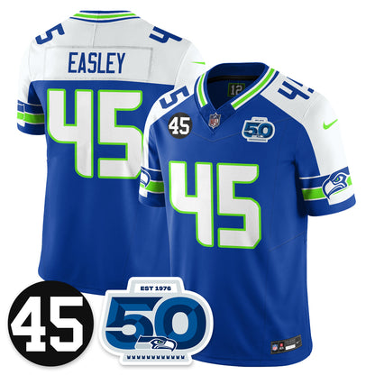 Seattle Seahawks Vapor Limited Jersey - Honor Kenny Easley - All Stitched