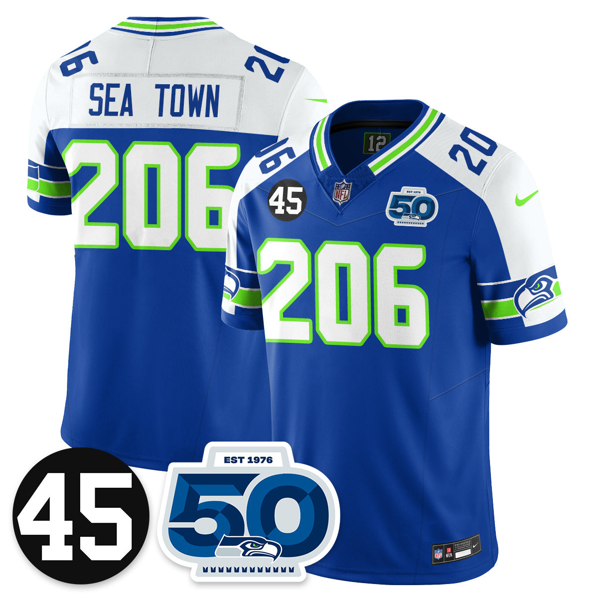 Seattle Seahawks Vapor Limited Jersey - Honor Kenny Easley - All Stitched