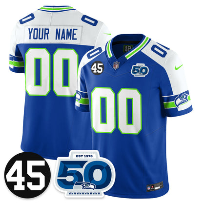 CustomSEA Vapor Limited Jersey - Honor Kenny Easley - All Stitched