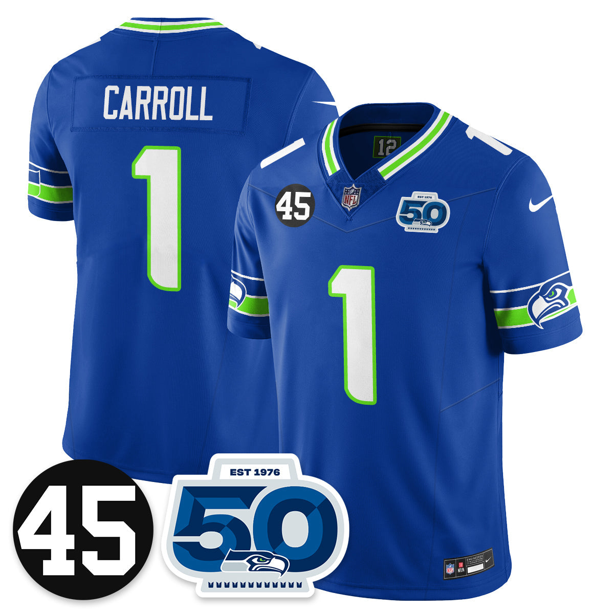 Seattle Seahawks Vapor Limited Jersey - Honor Kenny Easley - All Stitched