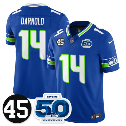 Seattle Seahawks Vapor Limited Jersey - Honor Kenny Easley - All Stitched